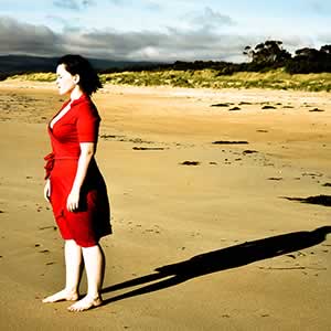 Girl in a red dress &ndash; Nicola
