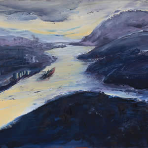 Towards Risdon, Derwent to the North