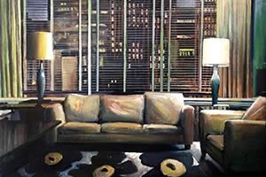 Marimekko: The Pad, acrylic on canvas, 49 x 54cm