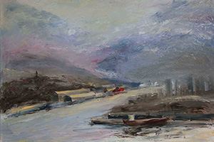 Sullivans Cove, oil on canvas, 91 x 122cm
